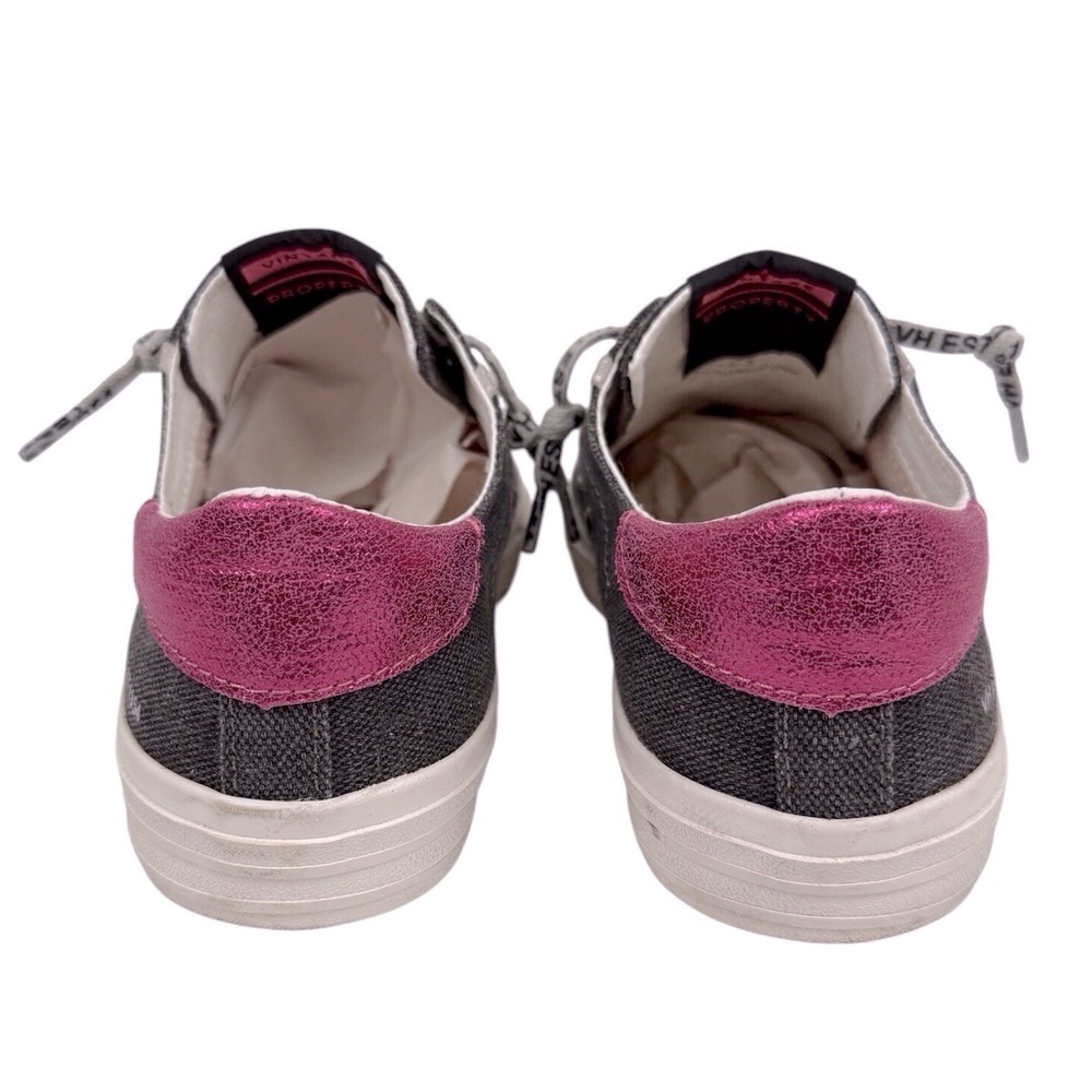 Vintage Havana Women’s Dark Gray and Pink Sneakers Size-8 EUC - Picture 6 of 11